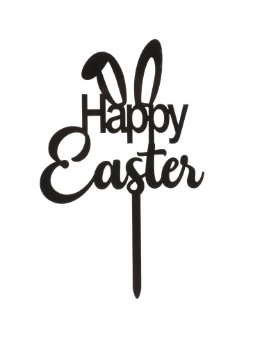 354177 - CAKE TOPPER HAPPY EASTER 16,5X10,5CM