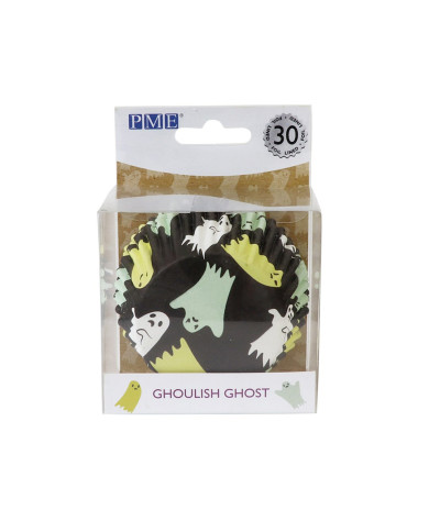 CAPSULAS CUPCAKE ALUMINIO FANTASMAS (30UN) - BC807