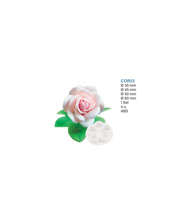 COR23 - CORTANTES PETALAS ROSA 4 UN
