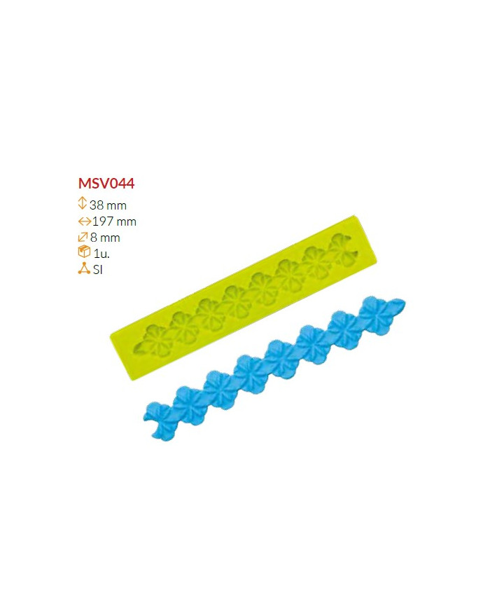 MSV044 - MOLDE SILICONE 38X197X8 MM