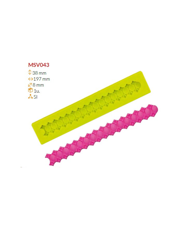 MSV043 - MOLDE SILICONE 38X197X8 MM