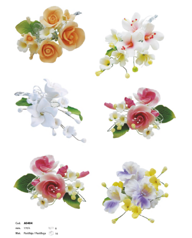 A0404 - RAMO DE FLORES SORTIDAS 17 CM (6 UNIDS)