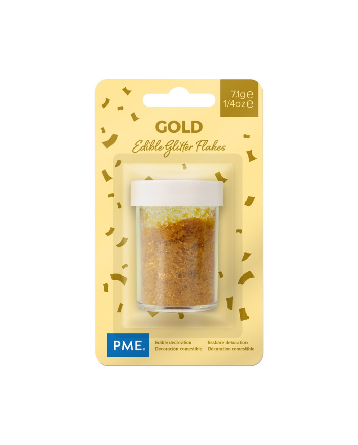 GF150 - GLITTER ESCAMAS OURO 7 GR