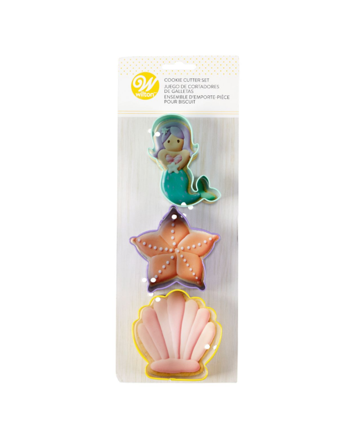 DE39484 -3  CORTADORES BOLACHAS ANIMAIS MARINHOS  (WILTON)