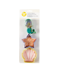 DE39484 -3  CORTADORES BOLACHAS ANIMAIS MARINHOS  (WILTON)
