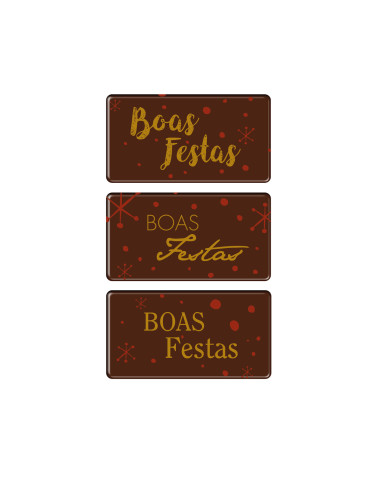 427997 - PLACA CHOC NEGRO BOAS FESTAS (60)