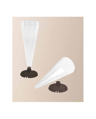 FLUTE PLASTIC TRANSP 100 PCS - FLU01