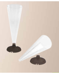 FLUTE PLASTIC TRANSP 100 PCS - FLU01