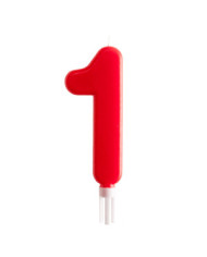 VELA VERMELHA 15CM Nº 7 - 345284