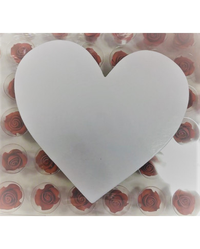 BASE DE CORAÇAO 18 CM BRANCO