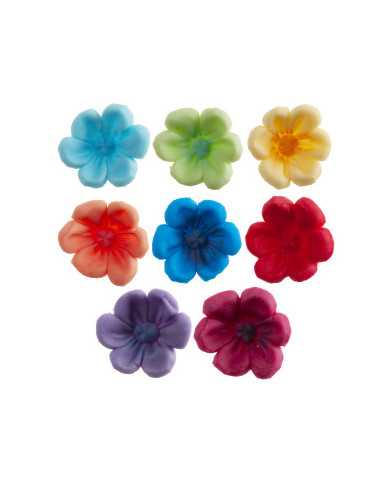 210122 - FLOR AÇÚCAR 8 CORES 2,5CM