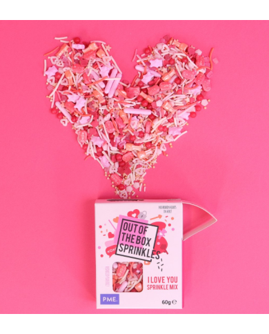 OTB03 - MIX  SPRINKLES "OUT THE BOX" TE AMO 60GT