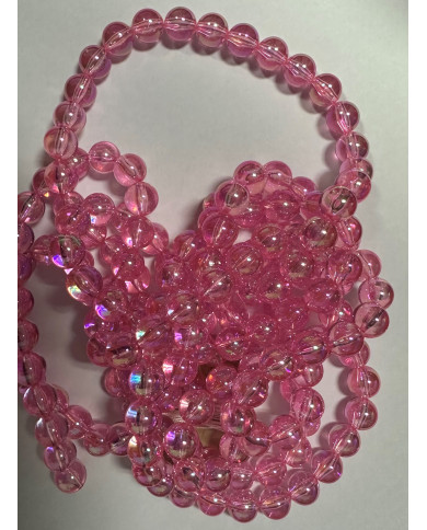 24030B -DECORAÇÕES FIO DE PEROLA ROSA