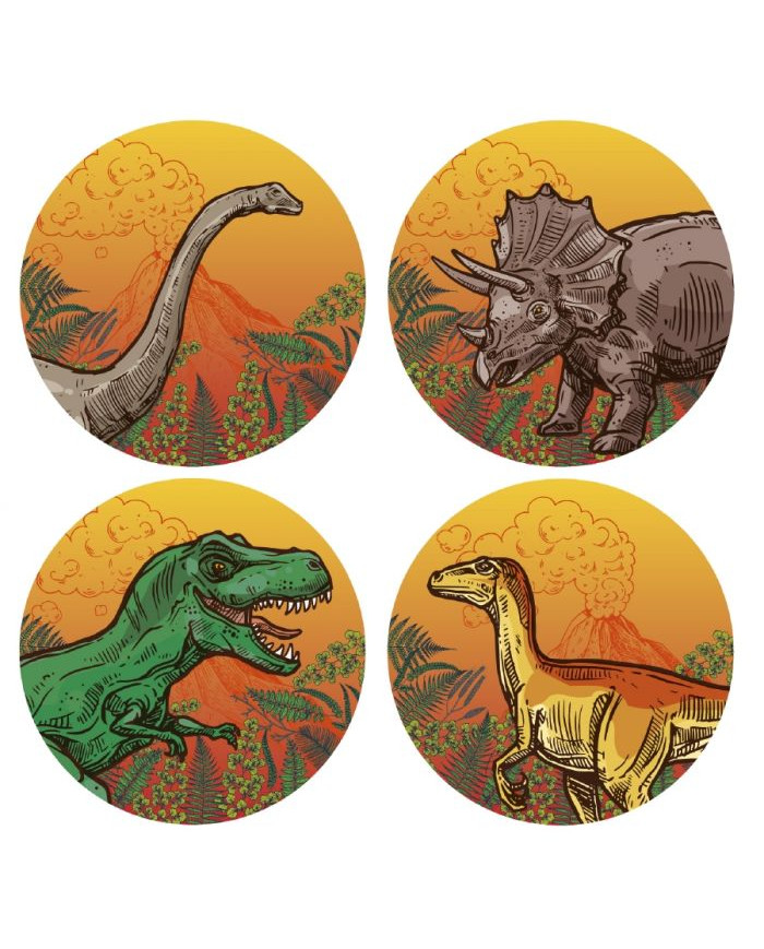 21026 - VESTE BOLACHAS D 5,8 DINOSSAUROS