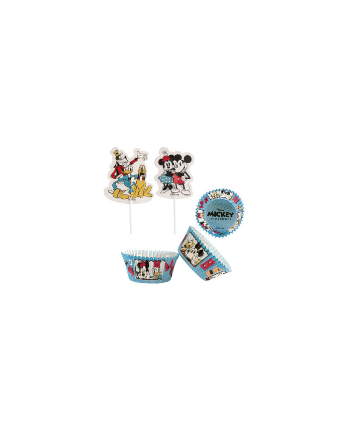 339269 - KIT DECORAÇÃO CUPCAKES C/TOPPERS MICKEY