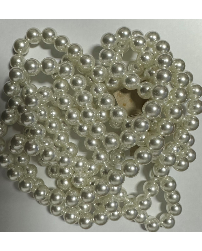 24030G -DECORAÇÕES FIO DE PEROLA BRANCO