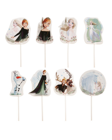 359000 - CAKE TOPPER 8 DESENHOS FROZEN 16 UNIDS