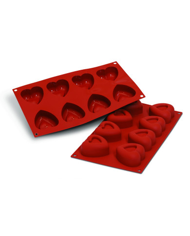 MF11045 - MOLDE SILICONE 8 CORAÇOES - SF087
