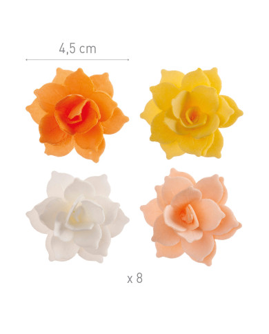 166034 - 8 MINI FLORES OBREIA OUTONO