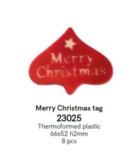 ST.CIOCC TARGHETTE "MERRY CHRISTMAS"-23025