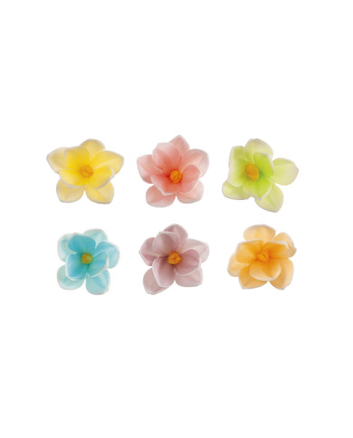 126185 - MINI FLORES COLORIDAS 3.5CM (35 UNID)