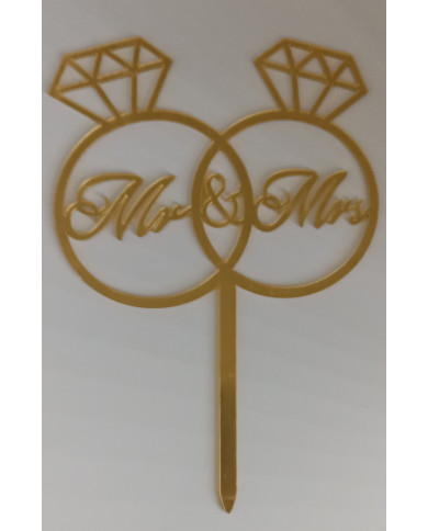 A0382- TOPPER DOURADO MR & MRS