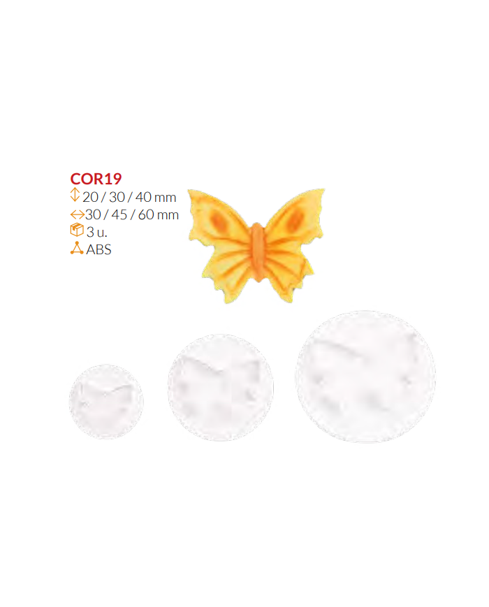 COR19 - (D) CORTANTES MARIPOSAS 3 UN
