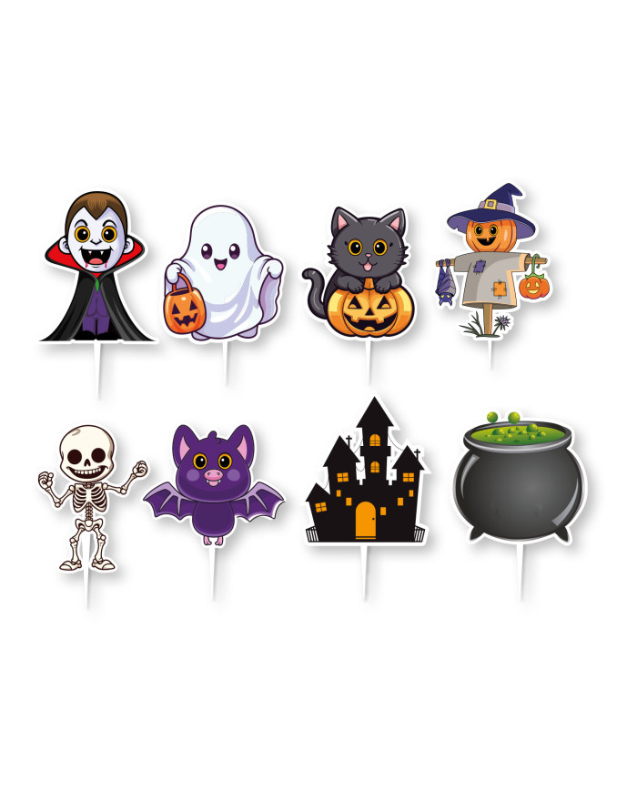 354186 - TOPPER CAKE HALLOWEEN SORTIDO