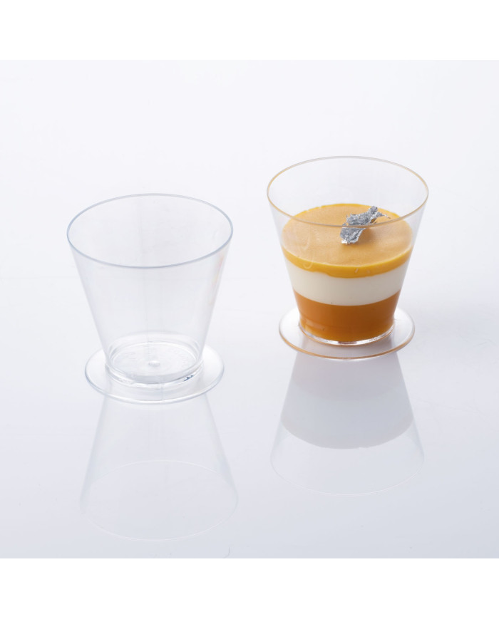 CONE-SHAPED SMALL GLASS 135 ML 100 PCS - PMOCO002