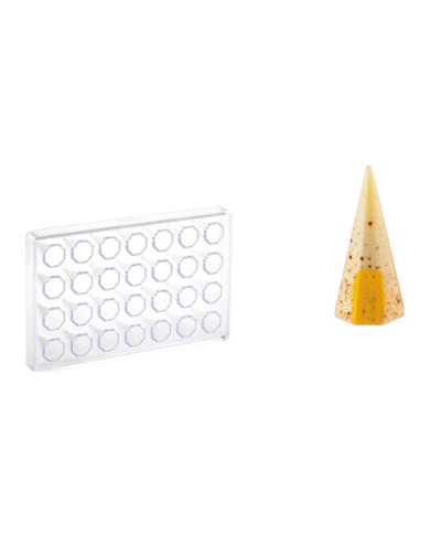 MA4006 - MOLDE POLICARBONATO PIRAMIDE HEXAGONAL