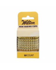 DE84642 - MINI CÁPSULAS METALIZADAS  OURO  WILTON (160 UNID)