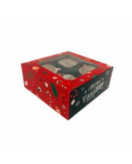 AZ01565- CX NATALP/ 4 CUPCAKE 18.5 X 9 X7.5