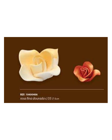 ROSA FINA DOURADA C/35 - 10400406
