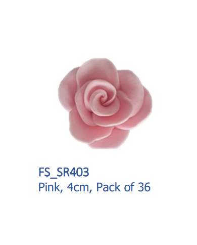 FS_SR403 - ROSAS DE AÇÚCAR COR DE ROSA (36 UNID)