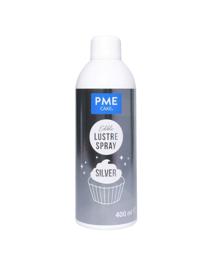 LS815 - SPRAY LUSTRE COMESTÍVEL - SILVER (400ML)