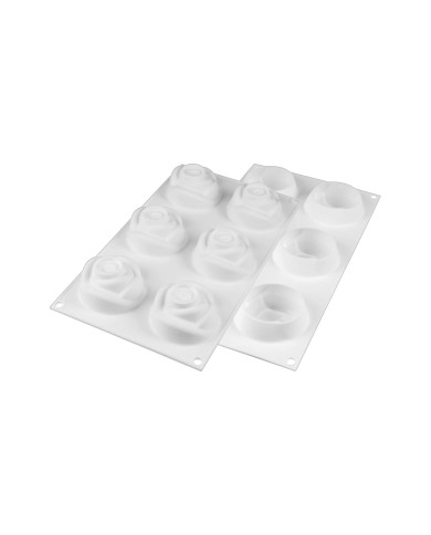 MF11199 - MOLDE SILICONE 6 ROSAS