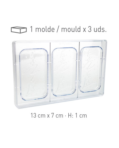 525093 - MOLDE POLICARBONATO LOVE YOU 275 X 176 X 26MM (3UNID)