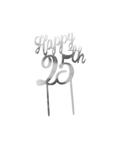 TOPPER 25 ANIVERSÁRIO 16X10CM - 354107