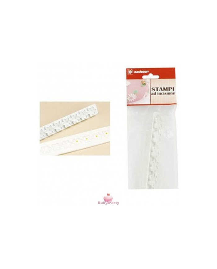 CORTA-MASSA P/BORDES C/FLORES - 30282