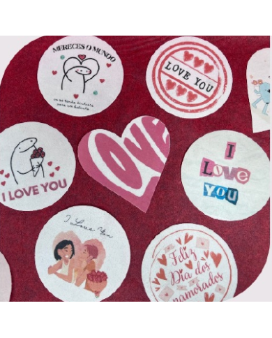 PLACAS DIA DOS NAMORADOS c/25 UN