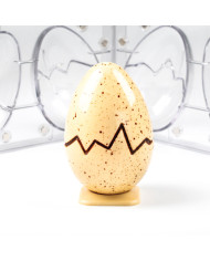 20SR021 - MOLDE EM POLICARBONATO 3D OVO DA PÁSCOA (2 UNID)