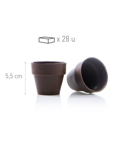 428177 - VASOS CHCOLATE NEGRO GRANDES H55MM (28UNID)