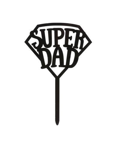 354175 - TOPPER SUPER DAD 15X10CM