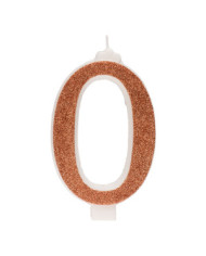 345360 - VELA OURO C/PURPURINA H13CM Nº0