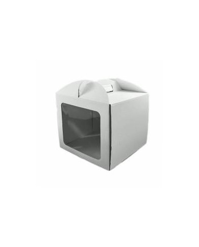 AZ01968 - CAIXA DE BOLO COM PEGA E JANELA 30 x 30 x 25