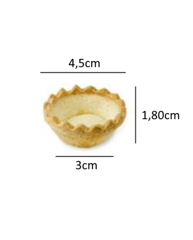 TARTALETE VEG. DULCE 45 MM 350 Uds.