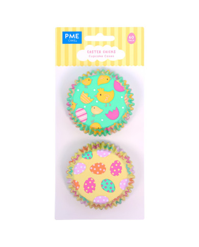 EA24BC006- CAPSULAS ALUMINIO PÁSCOA P/ CUPCAKES (60UNID)