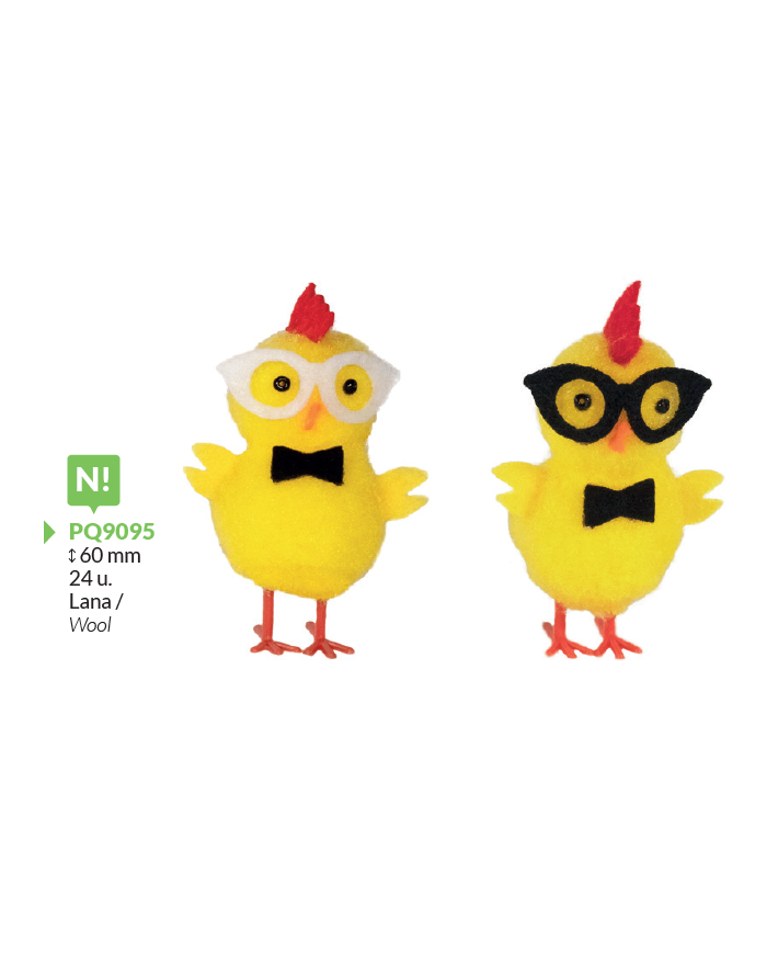 PQ9095 - PINTAINHOS C/OCULOS  BRANCO/NEGRO