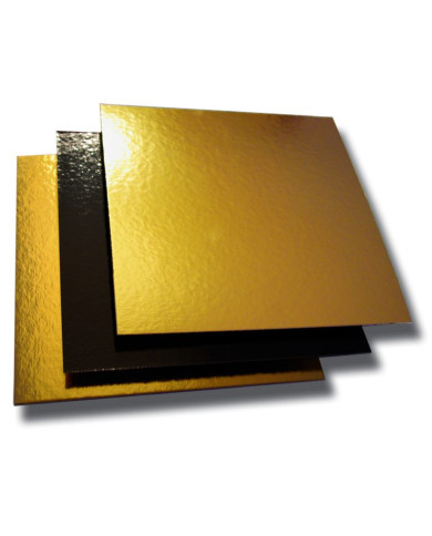 MF15766 - BASE 16X16CM OURO/PRETO (100)