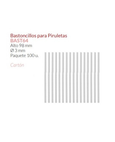 Pauzinhos P/Chupas - BAST 64